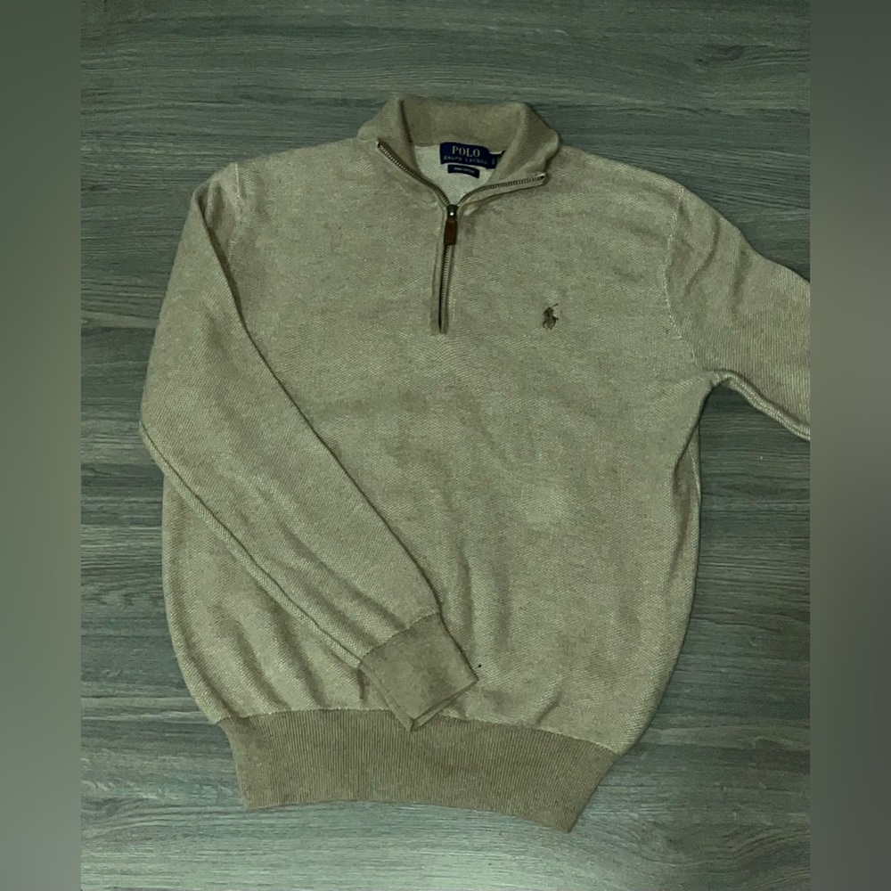 Brown polo sweater
